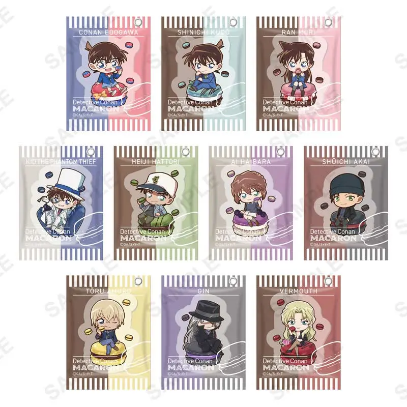 (SA) Detective Conan Titbits Keyholder Macarons [LOOSE]