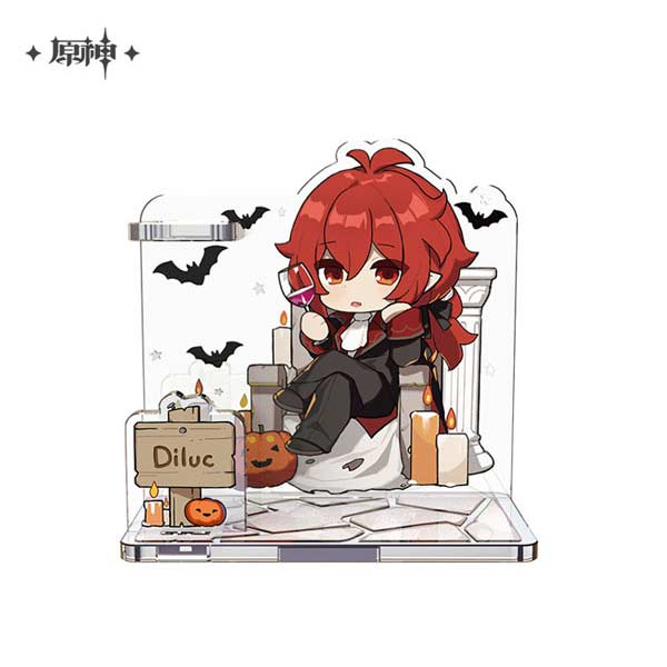 Genshin Impact Halloween Series Deformed Chara Diorama Acrylic Stand - Diluc