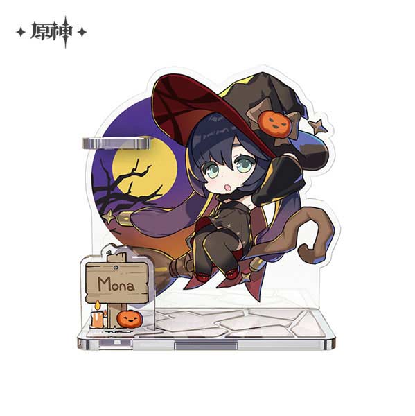 Genshin Impact Halloween Series Deformed Chara Diorama Acrylic Stand - Mona