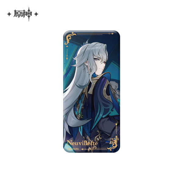 Genshin Impact Theme Series Square-shaped Can Badge - Neuvillette A