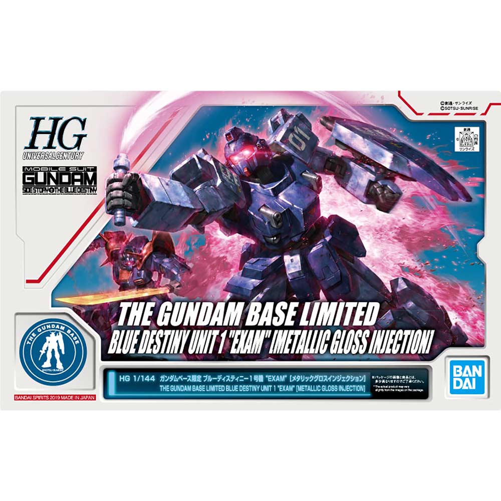 HG The Gundam Base Limited Blue Destiny Unit 1 (Metallic Gloss Injection) (P Bandai)