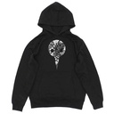 (PO) Evangelion Angel Flower Pattern Pullover Parka Black (M)