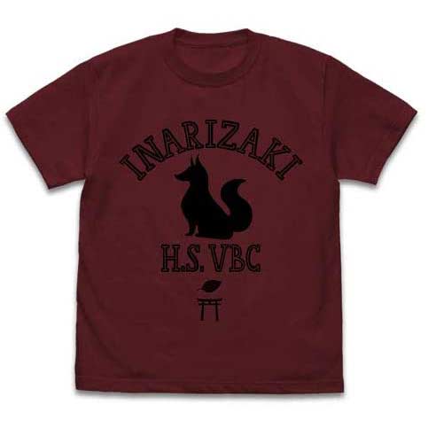 Haikyu!! To The Top Inarizaki High School Volleyball Club T-Shirt Burgundy M