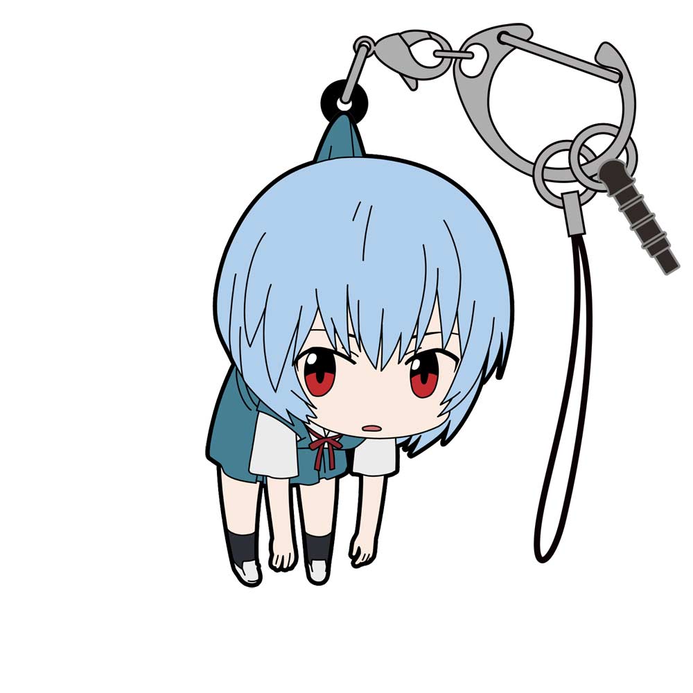 Evangelion Tsumamare Keychain Ayanami Rei Uniform Ver.