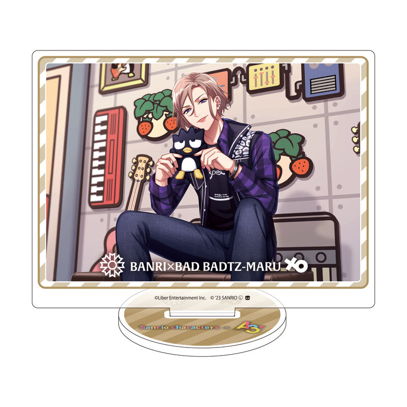 (PO) Acrylic Stand A3! x Sanrio Characters 07 Settsu Banri x Bad Badtz-Maru (Official Illustration)