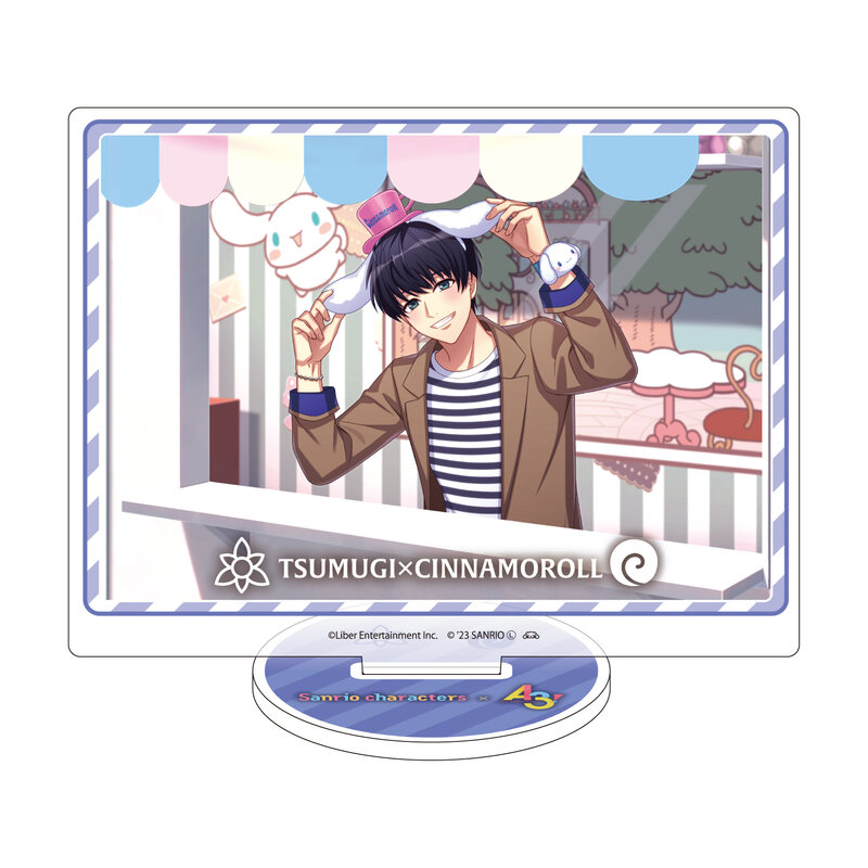 (PO) Acrylic Stand A3! x Sanrio Characters 08 Tsukioka Tsumugi x Cinnamoroll (Official Illustration)