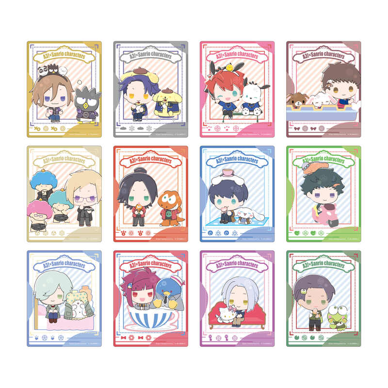 (PO) Acrylic Card A3! x Sanrio Characters 10 A&W (Mini Character Illustration) [BOX]