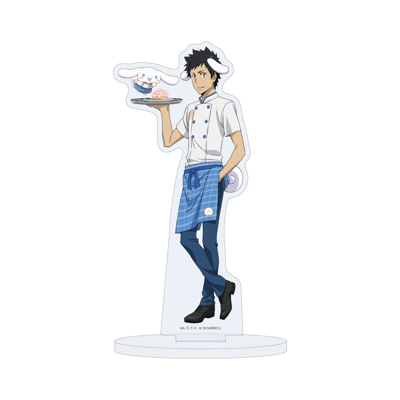 (PO) Acrylic Stand Reborn! x SANRIO CHARACTERS 21 Yamamoto Takeshi x Cinnamoroll (Collaboration Illustration)