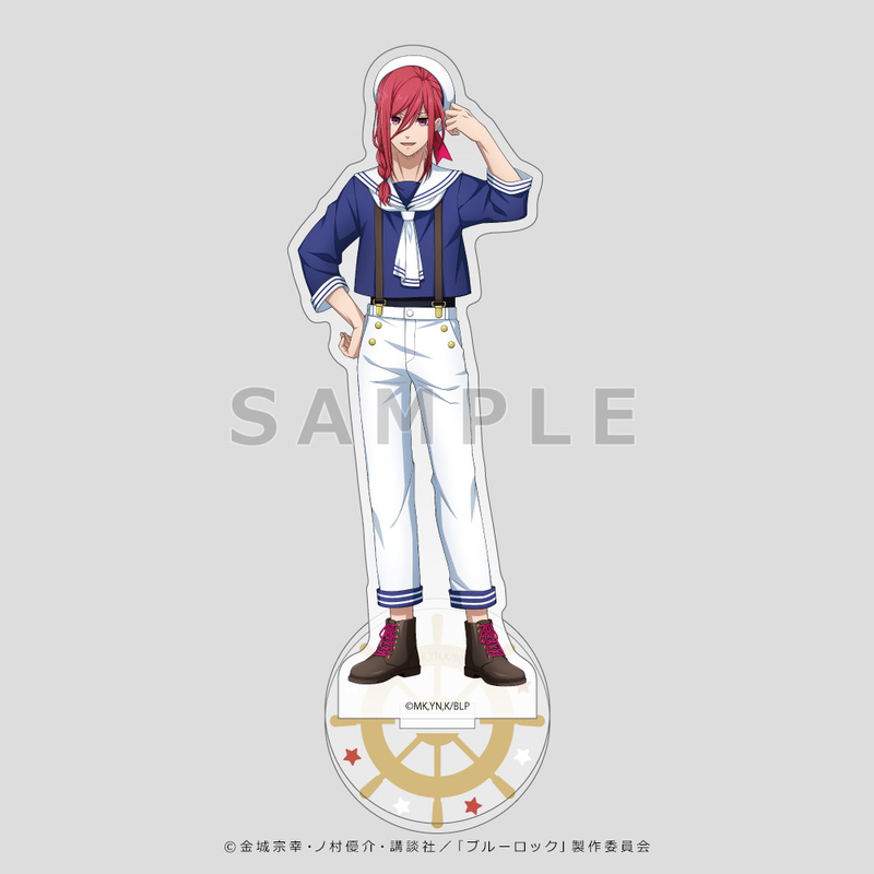 (PO) Blue Lock Original Illustration Acrylic Stand Chigiri Hyoma Marine Look