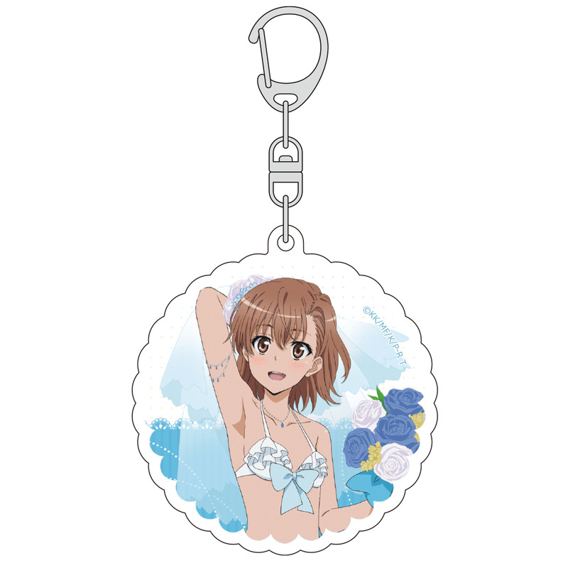 (PO) A Certain Scientific Railgun T Original Illustration Acrylic Key Chain Misaka Mikoto / Wedding Swimwear