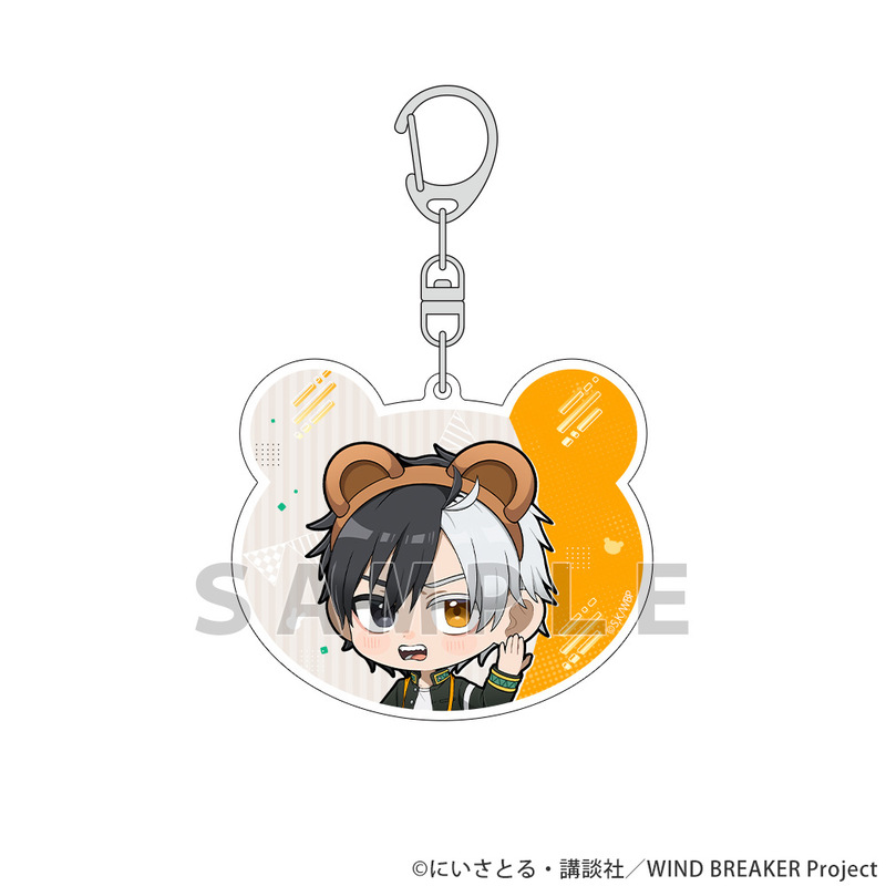 (PO) Wind Breaker Acrylic Key Chain Sakura Haruka / Amusement Park