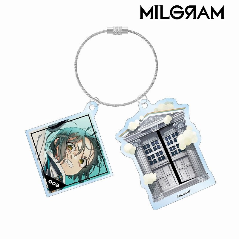 (PO) Milgram Amane The Purge March Jacket Illustration Ver. Twin Wire Big Acrylic Key Chain