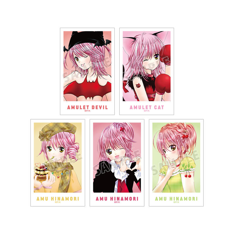 (PO) Shugo Chara! Instant Camera Style Illustration Card 5 Set Ver. B