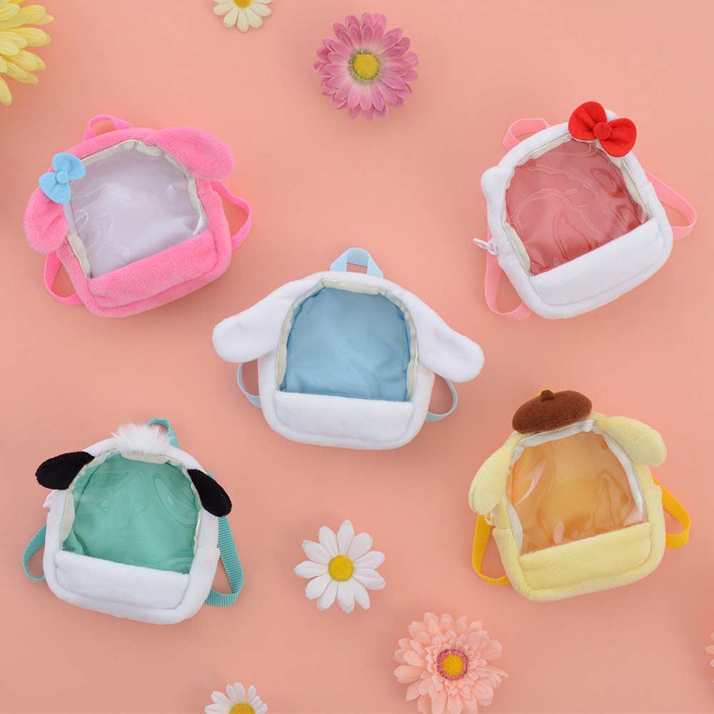 Sanrio Characters Otakyun Clear mini Rucksack Shape Pouch