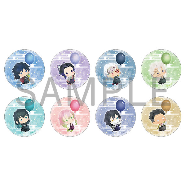 Demon Slayer: Kimetsu no Yaiba Yurafuwa Can Badge Balloon ver vol.2 (Aniplex+) [BOX]