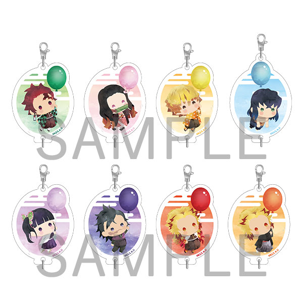 Demon Slayer: Kimetsu no Yaiba Yurafuwa Acrylic Charm Balloon ver vol.1 (Aniplex+) [BOX]