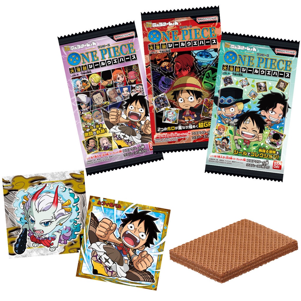 Deformation One Piece Pirates Sticker Wafer Card Log 4 [BOX]