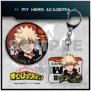 (PO) My Hero Academia Can Badge & Acrylic Key Chain Set - Bakugo Katsuki Camouflage