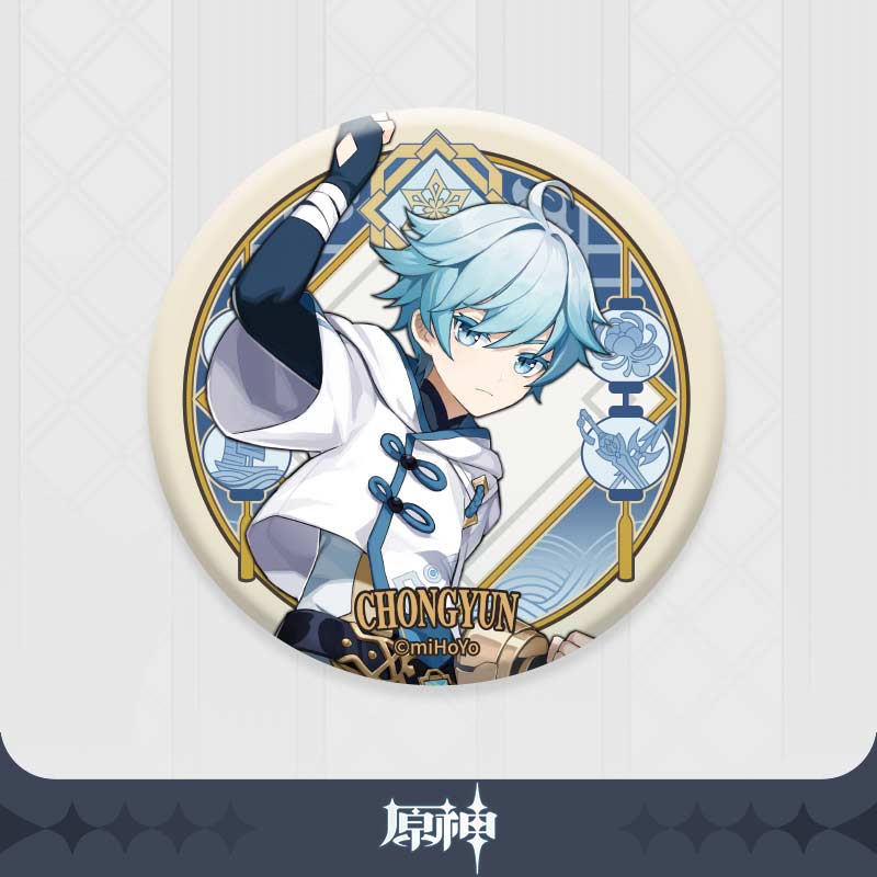 Genshin Impact Liyue Harbor Series Chara Can Badge - Chong Yun