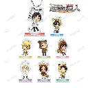 (PO) Attack on Titan Tobu Zoo Collaboration Trading Survey Corps Chibi Chara Acrylic Stand Key Chain [BOX]
