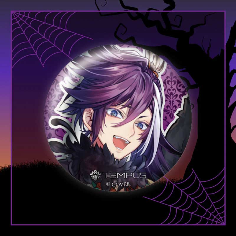 HOLOSTARS English -TEMPUS- Halloween 2023 Metallic Button Badge - Karasu Demon