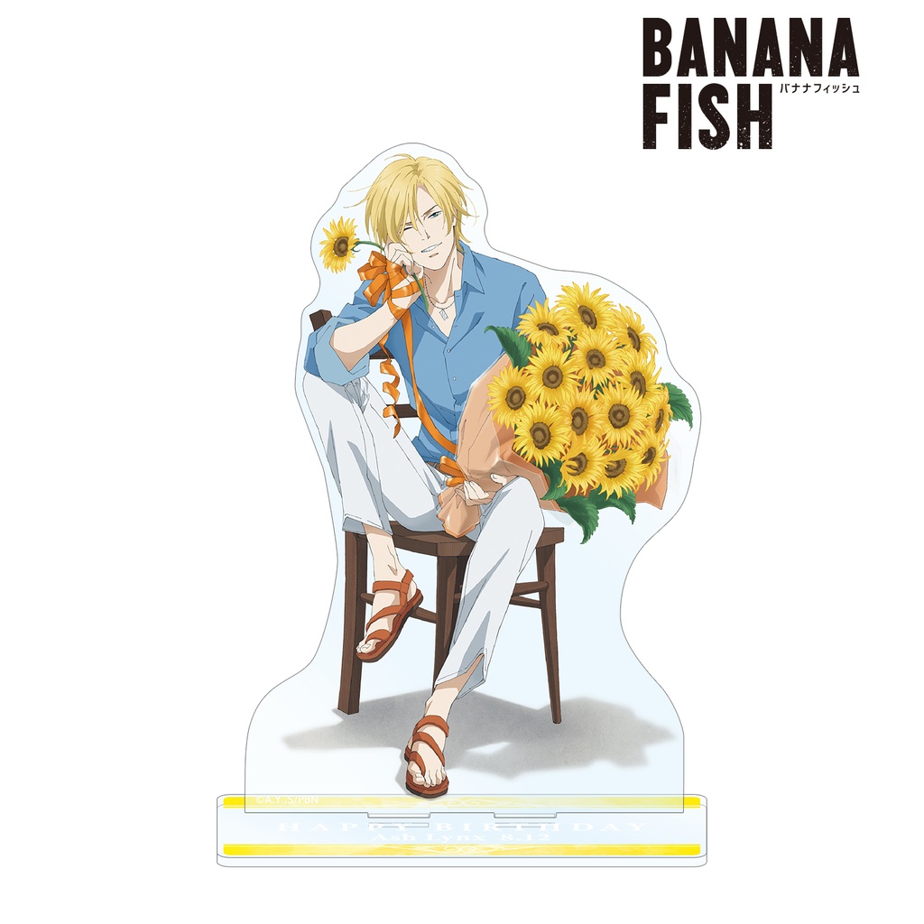 Banana Fish Original Illustration Ash Lynx Birthday Ver. Big Acrylic Stand