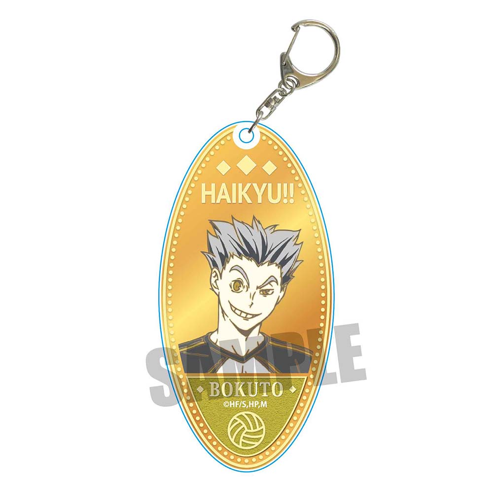 (PO) Haikyu! To The Top Chara Medal Motel Key Chain Bokuto Kotaro (Re-issue)