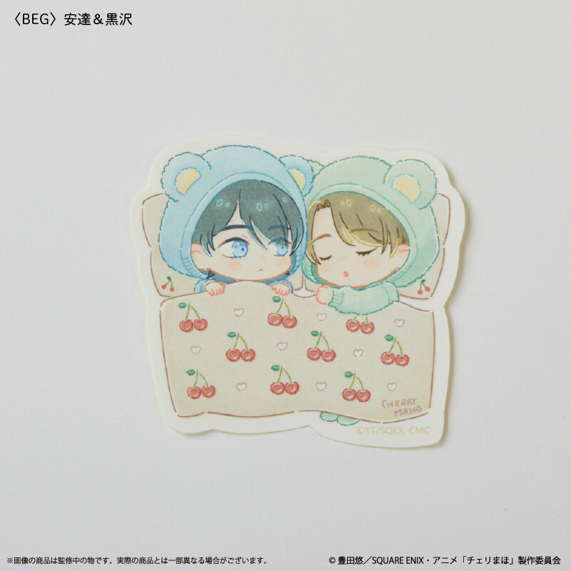 Cherry Magic! Thirty Years of Virginity Can Make You a Wizard?! Sticker Adachi & Kurosawa (Pink)