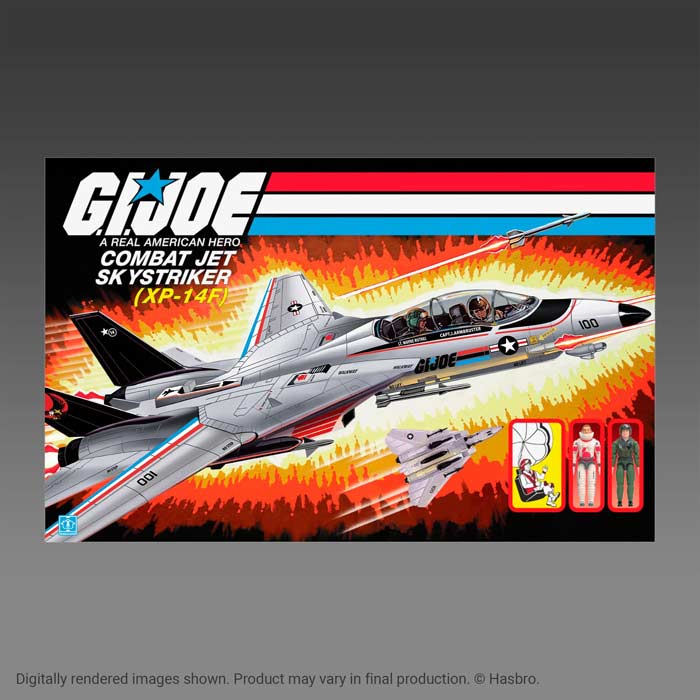 G.I.joe Retro Collection 3.75” Vehicle – 40th Anniversary: Combat Jet Skystriker (XP-14F)