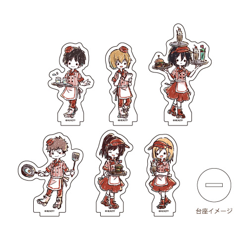 Attack on Titan Acrylic Petit Stand 04 Cafe Ver. (Graff Art Design) [BOX]