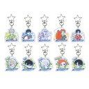 (PO) Star Type Swivel Snap Hook Acrylic Key Chain Tokyo Aliens Design Produced by Sanrio 01 Sanrio Design Produced [BOX]