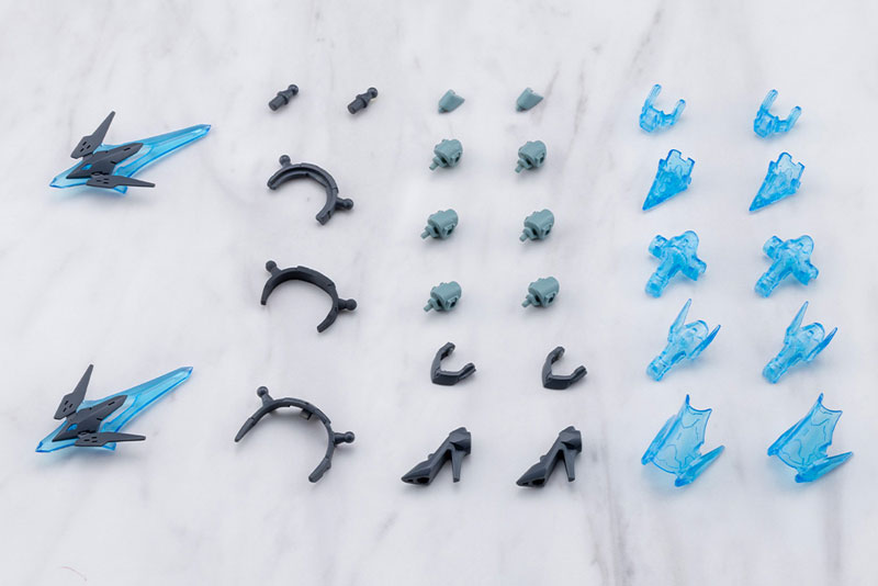 (PO) M.S.G Modeling Support Goods Mecha Supply 34 Holonic Headdress & Holonic High Heels Gray Ver.